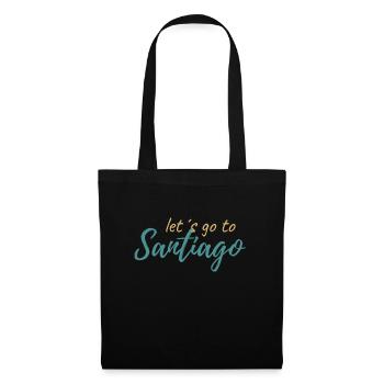 allons à Santiago - Sac en tissu - noir - Devant