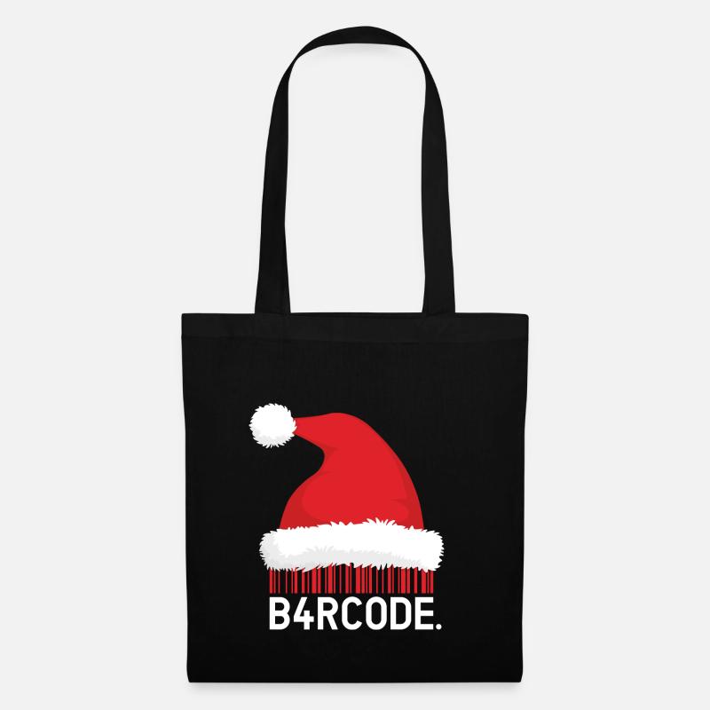 B4RCODE. Christmas - Stoffbeutel - Schwarz