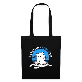 Baths Winter Baths Polar Bear Bathing - Tote Bag - black - Front