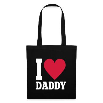 I love daddy - Tote Bag - black - Front