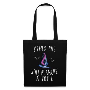 J'peux pas j'ai planche à voile - Sac en tissu - noir - Devant