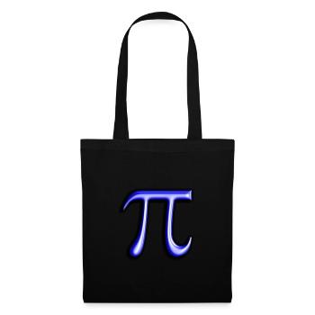 Das mathematische Pi - Stoffbeutel - Schwarz - Vorne
