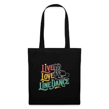 Vie Amour Danse en ligne Danse Sport - Sac en tissu - noir - Devant