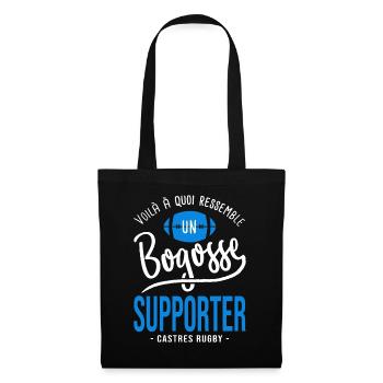 rugby supporter bogosse Castres Cadeau Rugby - Sac en tissu - noir - Devant