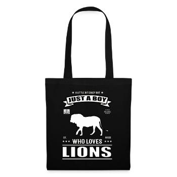 Juste un garçon qui aime la tenue des Lions - Sac en tissu - noir - Devant