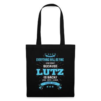 Tout ira bien Lutz est de retour - Sac en tissu - noir - Devant