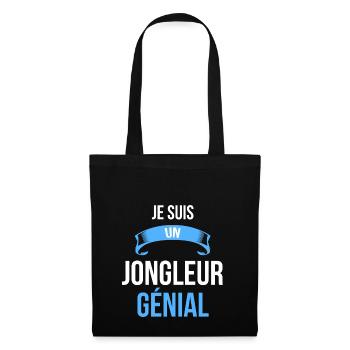 je suis un Jongleur génial - Sac en tissu - noir - Devant