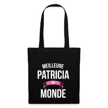 Meilleure Patricia du monde femme - Sac en tissu - noir - Devant