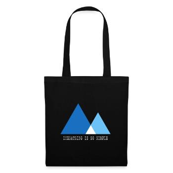 Bains de glace Bain d’hiver Thérapie par le froid « bain de glace simple » - Sac en tissu - noir - Devant