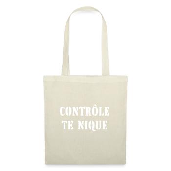 contrôle te nique - Sac en tissu - nature - Devant