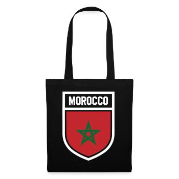 Morocco - National flag in coat of arms - Tote Bag - black - Front