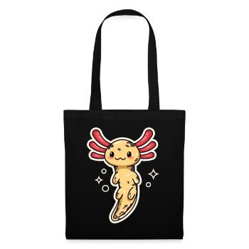 Mosaic Axolotl Design for Axolotl Lovers - Tote Bag - black - Front