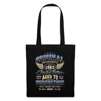 Original 1983 Vintage Born Cadeau d’anniversaire - Sac en tissu - noir - Devant