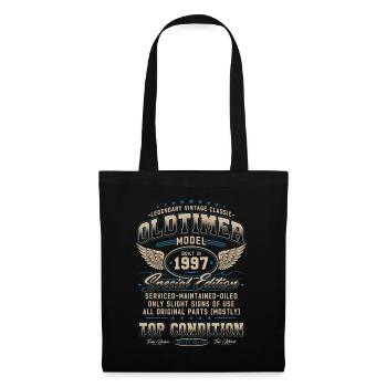 Voiture de collection Année 1997 Cadeau d’anniversaire vintage - Sac en tissu - noir - Devant