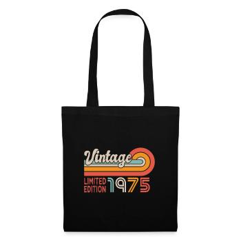 1975 anniversaire Né en 1975 - Sac en tissu - noir - Devant