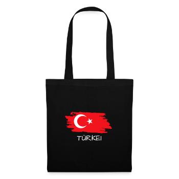 Türkei - Stoffbeutel - Schwarz - Vorne