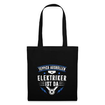 ELEKTRIKER HANDWERK - Stoffbeutel - Schwarz - Vorne