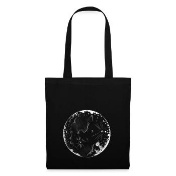Moon planet stars solar system universe gift - Tote Bag - black - Front