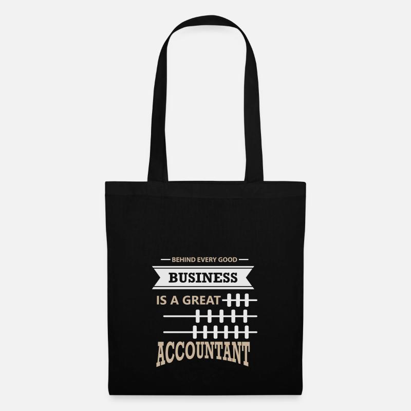fiscale comptable comptable auditeur contrôleur de bureau - Sac en tissu - noir