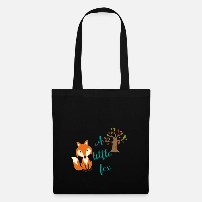 A little Fox - Stoffbeutel - Schwarz