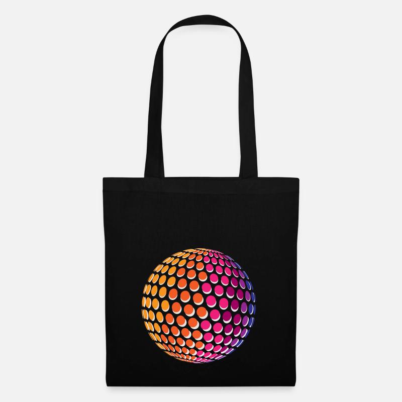 Dotted Rainbow Sphere - Stoffbeutel - Schwarz