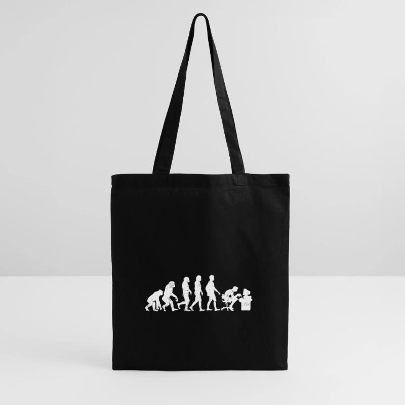 Programmierer evolution coder informatik geschenk Stoffbeutel