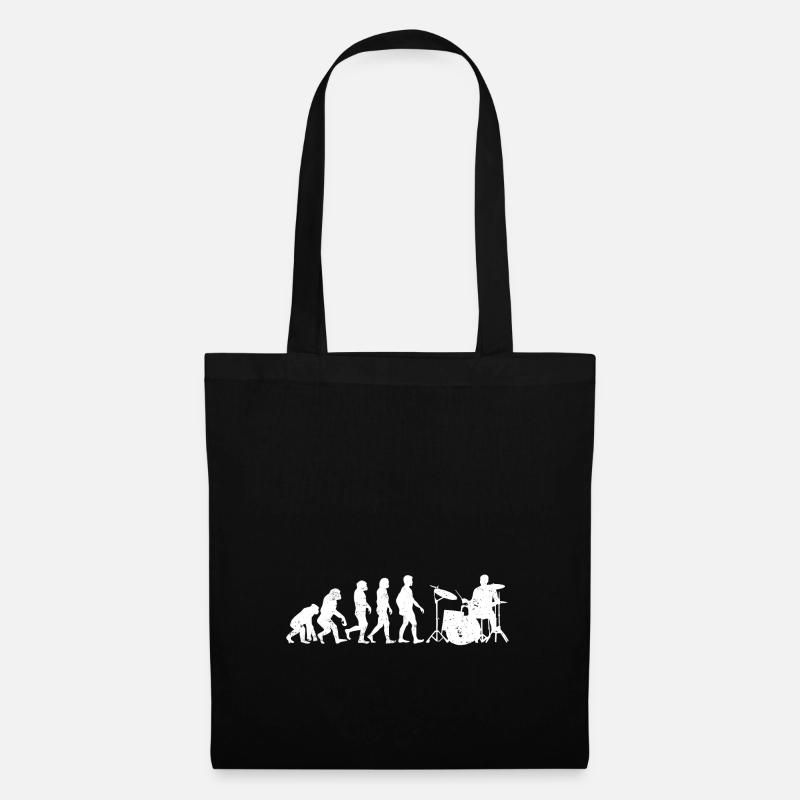Drummer évolution cadeau batterie batteur - Sac en tissu - noir