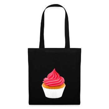 petit gâteau muffins bakery22 de cuisson gâteau gâteau - Sac en tissu - noir - Devant