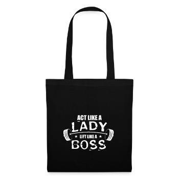 Fitness Body Building Dumbbell Gym Gift - Tote Bag - black - Front