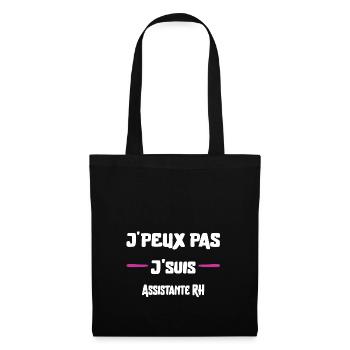 J'peux pas Assistante RH cadeau noël - Sac en tissu - noir - Devant