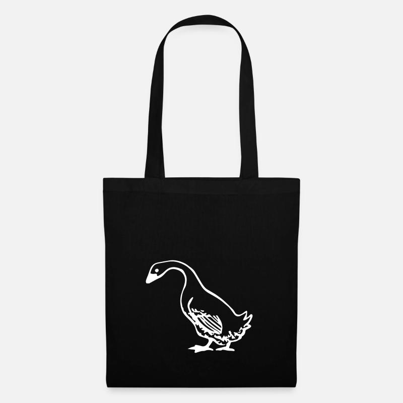 gans - Stoffbeutel - Schwarz