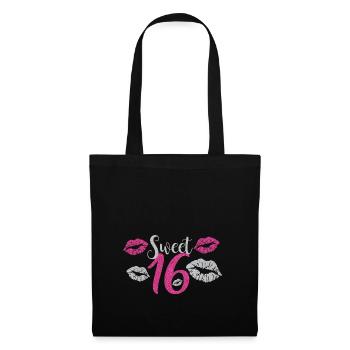 Sweet sixteen sixteenth - Tote Bag - black - Front