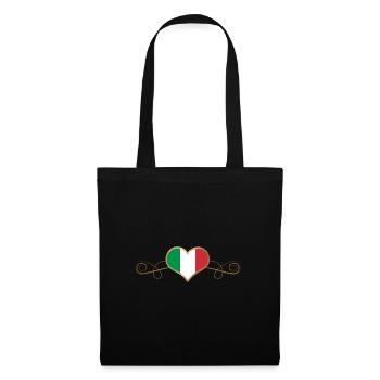 Gold Love Pays Racines Italie - Sac en tissu - noir - Devant