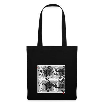 Maze puzzle - Tote Bag - black - Front