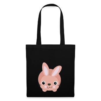 süßes rosa Häschen - Tote Bag - black - Front