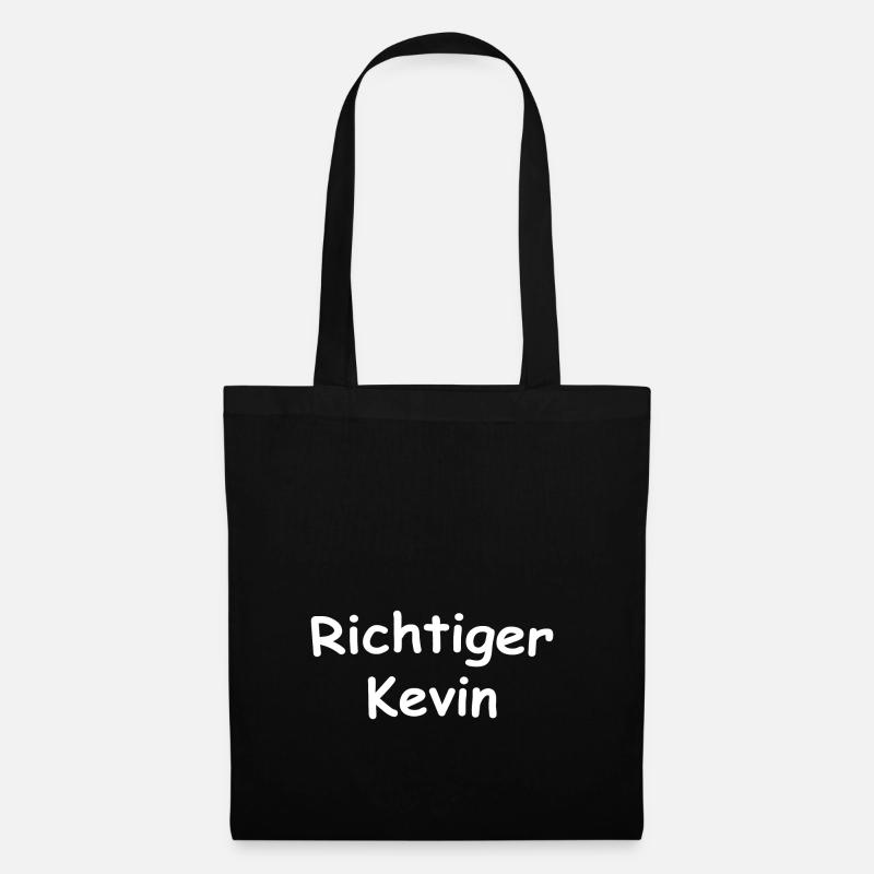 Für einen ,,Richtigen Kevin" Geschenkidee - Stoffbeutel - Schwarz