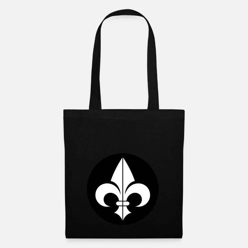 Fleur de Lys - Stoffbeutel - Schwarz