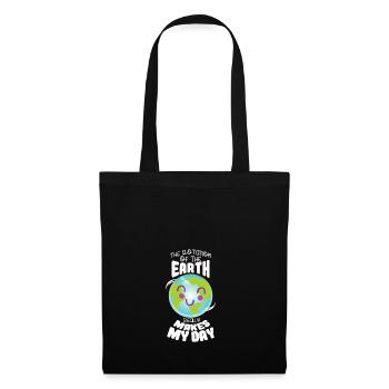 Earth World Funny shirt - Tote Bag - black - Front