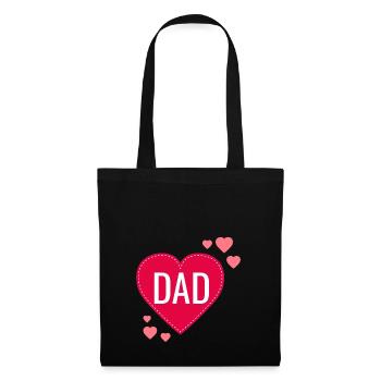 L'AMOUR DAD - Sac en tissu - noir - Devant