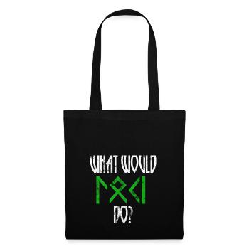 Qu'est-ce que Loki faire? Walhalla disant idée cadeau - Sac en tissu - noir - Devant