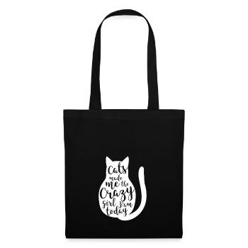 Cats made me gift pet - Tote Bag - black - Front