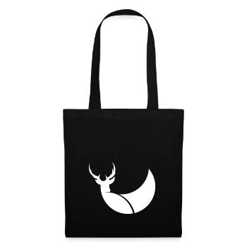 Deer stag design logo illustration gift idea - Tote Bag - black - Front