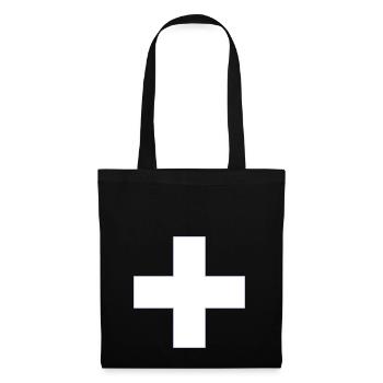 cross - Tote Bag - black - Front