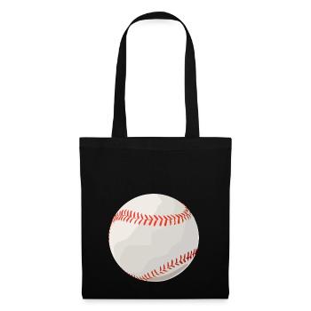 Baseball Ball Handschuh Spieler Amerika Geschenk - Stoffbeutel - Schwarz - Vorne