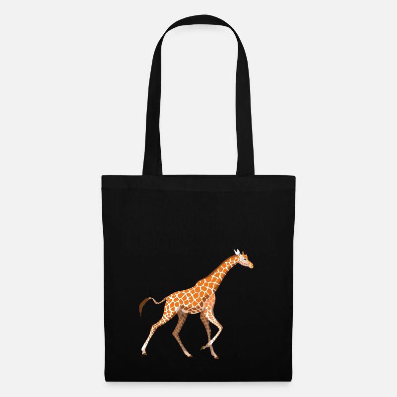 Giraffe - Stoffbeutel - Schwarz