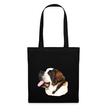 Dog, dog head, dog, Saint Bernard rescue dog, - Tote Bag - black - Front