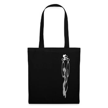 MTB mountain bike kids - Tote Bag - black - Front