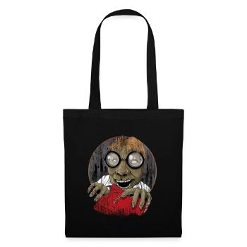 Nerd geek man woman kid zombie - Tote Bag - black - Front