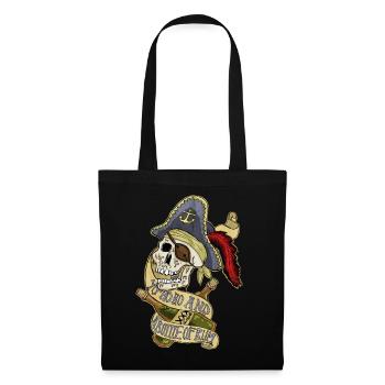 Yo ho ho and a bottle of rum - Stoffbeutel - Schwarz - Vorne