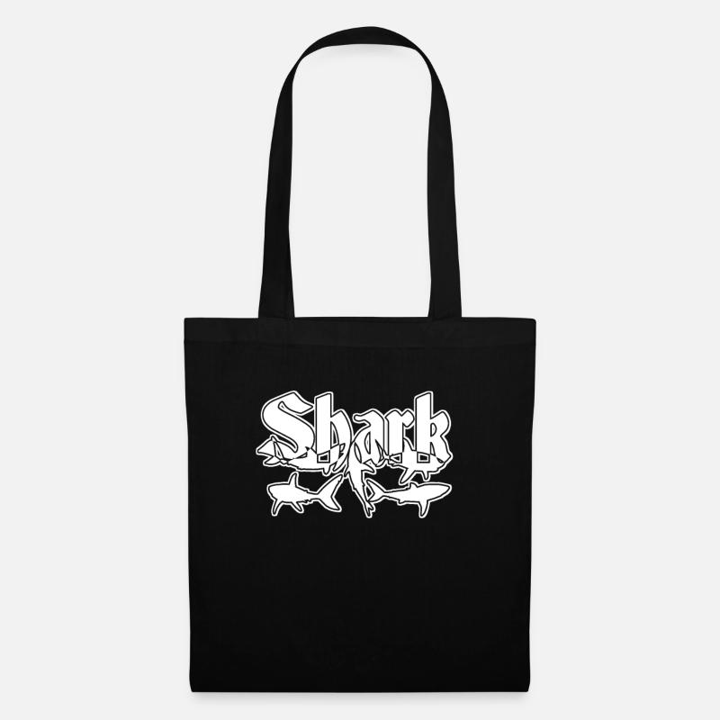 Requin - Requin - Attaque de Requin - Attaque de Requin - Sac en tissu - noir
